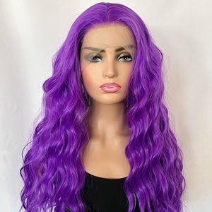 Event Ready 24” Purple Passion Color 13x2.5 Premium Fiber Lace Front Wig